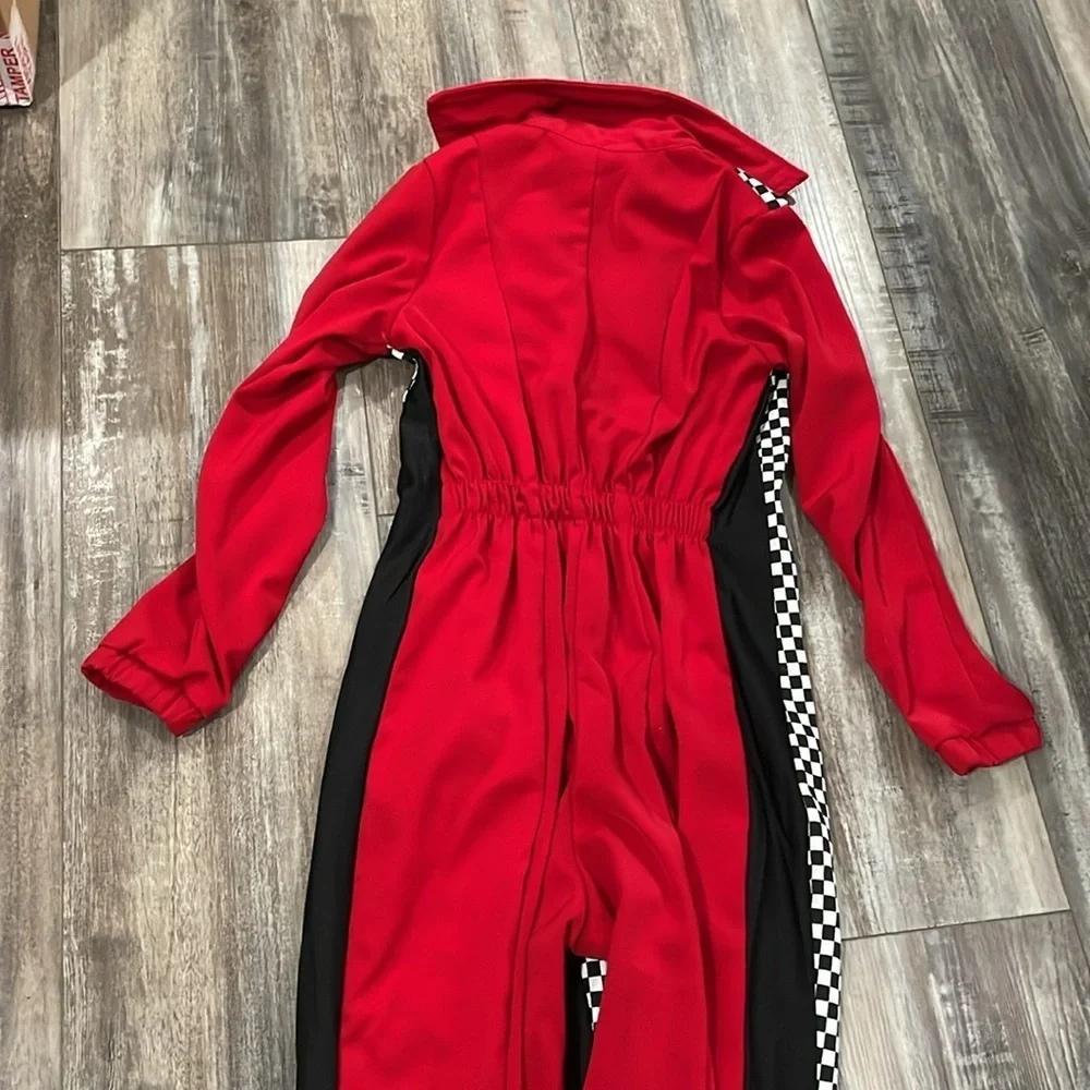 Racing Red jumpsuit costume child large
